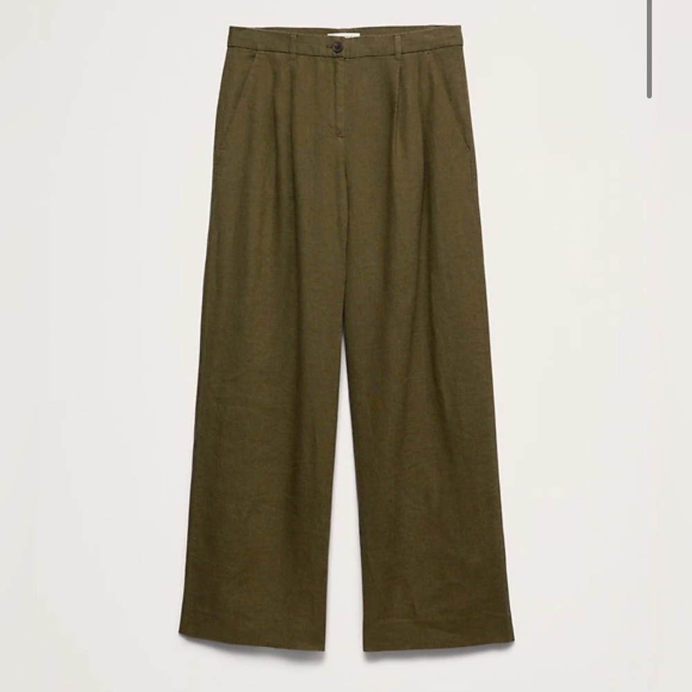 Banana Republic the soho wide-leg pant in linen